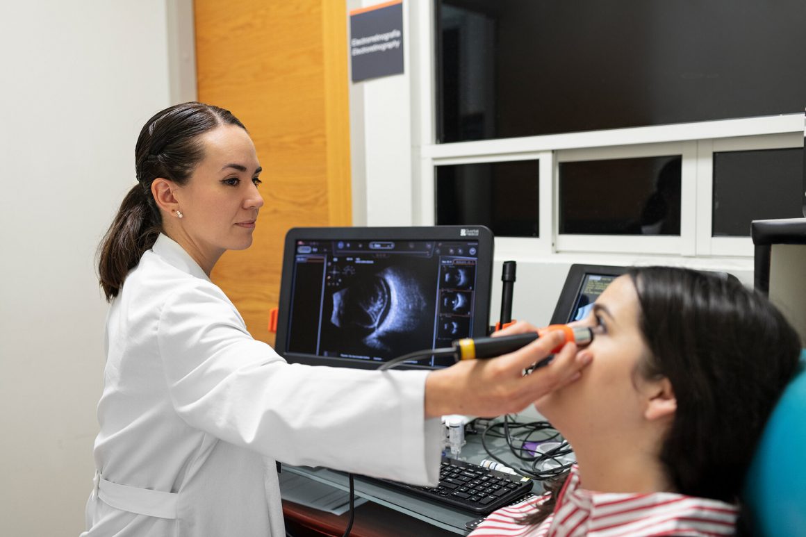 Ultrasound eye exam